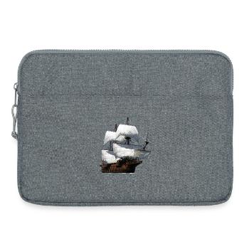 Segelschiff - Laptoptasche 15" - Grau meliert - Vorne