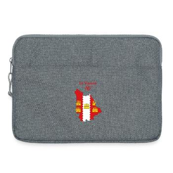 La Vienne - Sacoche pour ordinateur portable 15 pouces - gris chiné - Devant