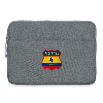 Armoiries Facatativá Colombia - Sacoche pour ordinateur portable 15 pouces - gris chiné - Devant