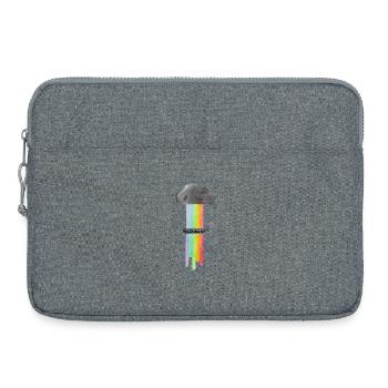 Gouttes de nuages arc-en-ciel - Sacoche pour ordinateur portable 15 pouces - gris chiné - Devant