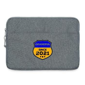 Seniorin Großmutter Rentnerin Oma Statement - Laptoptasche 15" - Grau meliert - Vorne