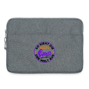 Beste Oma Cool Statement Großmutter Alte Frau - Laptoptasche 15" - Grau meliert - Vorne