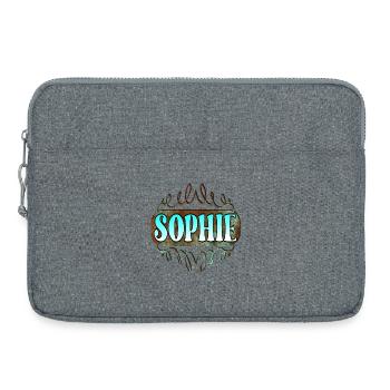 Name Day Gifts Sophie - Maiden Name - Laptop bag 15" - heather grey - Front