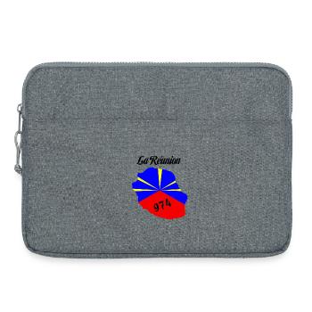 la réunion - Sacoche pour ordinateur portable 15 pouces - gris chiné - Devant