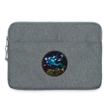 Un plongeur et le monde sous-marin mystérieux - Sacoche pour ordinateur portable 15 pouces - gris chiné - Devant