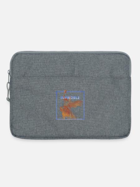 Invincible Angle with Lion - Laptoptasche 15" - Grau meliert