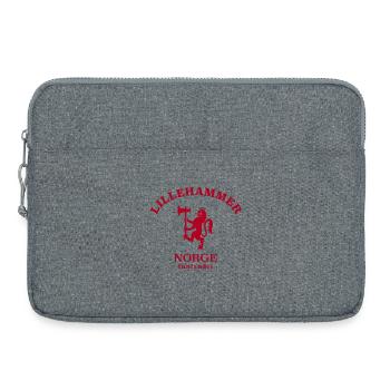 LILLEHAMMER Norwegen Norway Norge - Laptoptasche 15" - Grau meliert - Vorne
