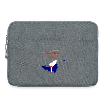 Saint-Martin - Sacoche pour ordinateur portable 15 pouces - gris chiné - Devant