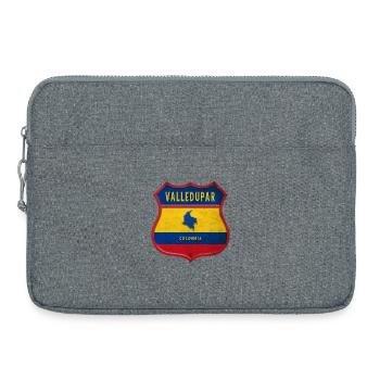 Écusson Valledupar Colombia - Sacoche pour ordinateur portable 15 pouces - gris chiné - Devant