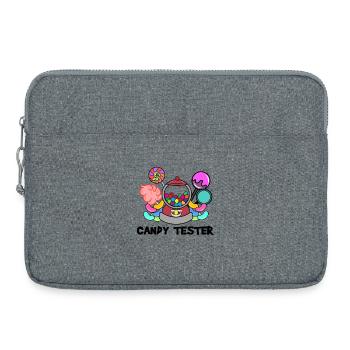 Candy Sweets Statement Dessert Snacking - Sacoche pour ordinateur portable 15 pouces - gris chiné - Devant