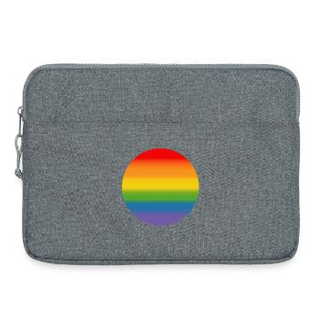 Tour de parcours arc-en-ciel - Sacoche pour ordinateur portable 15 pouces - gris chiné - Devant