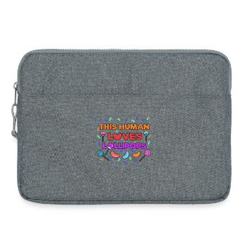 Candy Sugar Sweet Tooth Sweets Déclaration - Sacoche pour ordinateur portable 15 pouces - gris chiné - Devant