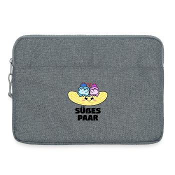 Süßigkeiten Statement Lecker Nachspeise Kalorien - Laptoptasche 15" - Grau meliert - Vorne