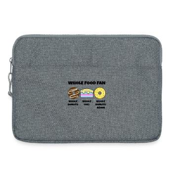 Donut Statement Süßigkeiten Kuchen Nachspeise - Laptoptasche 15" - Grau meliert - Vorne