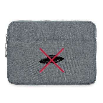 No UFOs Forbidden Shield - Laptop bag 15" - heather grey - Front