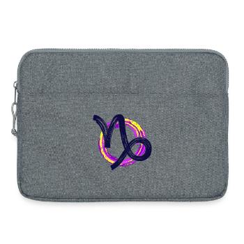 Astronomie Horoscope ésotérique du Capricorne Zodiac - Sacoche pour ordinateur portable 15 pouces - gris chiné - Devant