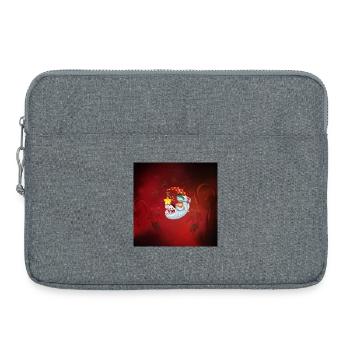 Christmas mouse on the moon - Laptop bag 15" - heather grey - Front