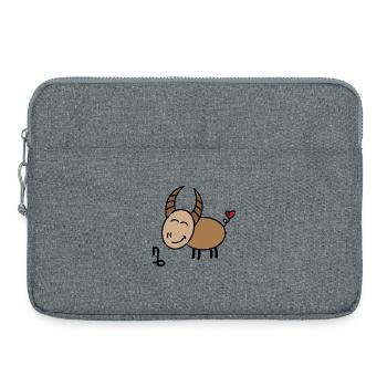 Horoskop Steinbock Astronomie Galaxie Astrologie - Laptoptasche 15" - Grau meliert - Vorne