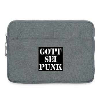 Gott sei Punk - Laptoptasche 15" - Grau meliert - Vorne