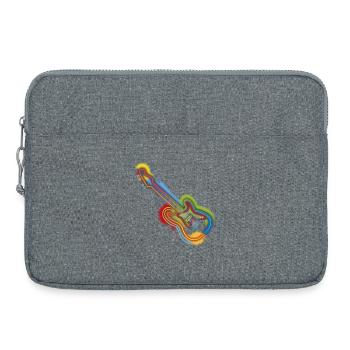 Pop Art Guitar - Laptop bag 15" - heather grey - Front