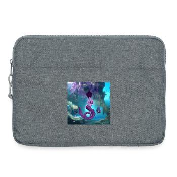 Wunderbare Meerjungfrau in der Tiefsee - Laptoptasche 15" - Grau meliert - Vorne