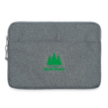 Dieu sauve le vert - Sacoche pour ordinateur portable 15 pouces - gris chiné - Devant