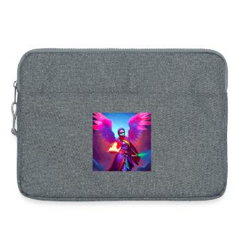 Oriental Angel Hijab Women Art - Sacoche pour ordinateur portable 15 pouces - gris chiné - Devant