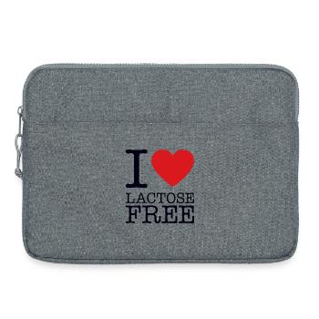J’AIME SANS LACTOSE - Sacoche pour ordinateur portable 15 pouces - gris chiné - Devant