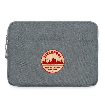 Liverpool City Culture Vintage Siegel - Laptoptasche 15" - Grau meliert - Vorne