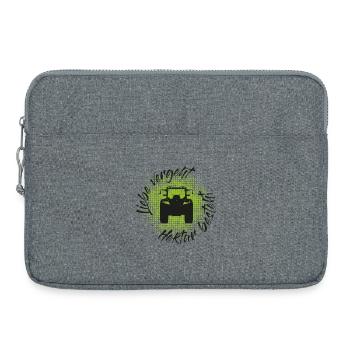 Liebe vergeht - Hektar besteht, Traktor, Landwirt - Laptoptasche 15" - Grau meliert - Vorne