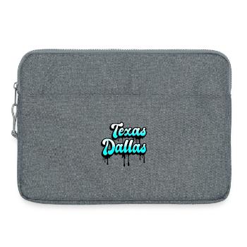 Design du Texas à Dallas - Sacoche pour ordinateur portable 15 pouces - gris chiné - Devant