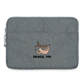 paresseux hamac cool déclaration jungle habitant de la jungle - Sacoche pour ordinateur portable 15 pouces - gris chiné - Devant