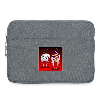 HALLOWEEN GEISTER KOSTÜME FÜR PAARE - KRÜCKEN - Laptoptasche 15" - Grau meliert - Vorne