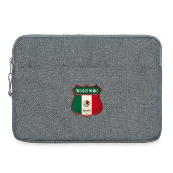 Mexiko Stadt Wappen Design - Laptoptasche 15" - Grau meliert - Vorne