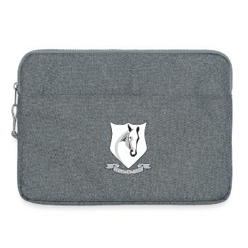 Equitation - Sacoche pour ordinateur portable 15 pouces - gris chiné - Devant