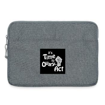 it's Time to Ovary-Act! black - Laptop bag 15" - heather grey - Front
