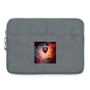 The heart of the universe - Laptop bag 15" - heather grey - Front