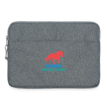Icelandic Horses Pony Icelandic Pony Galopp Statement - Laptop bag 15" - heather grey - Front