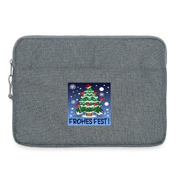 WEIHNACHTSTANNENBAUM ABFLUSSSAUGER KLEMPNER - Laptoptasche 15" - Grau meliert - Vorne