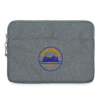 Stockholm Skyline Stamp Sweden - Laptop bag 15" - heather grey - Front