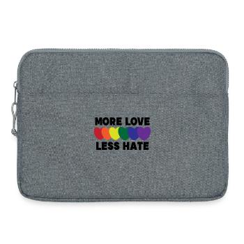 Homo Herz Lgbt Sexualität Statement Beziehung - Laptoptasche 15" - Grau meliert - Vorne