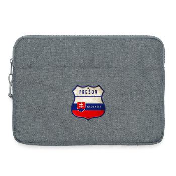 Prešov Slowakei Wappen Flaggen Design - Laptoptasche 15" - Grau meliert - Vorne