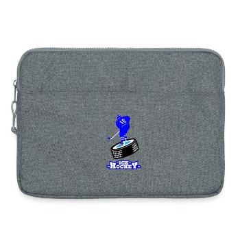 Eishockey - Laptoptasche 15" - Grau meliert - Vorne