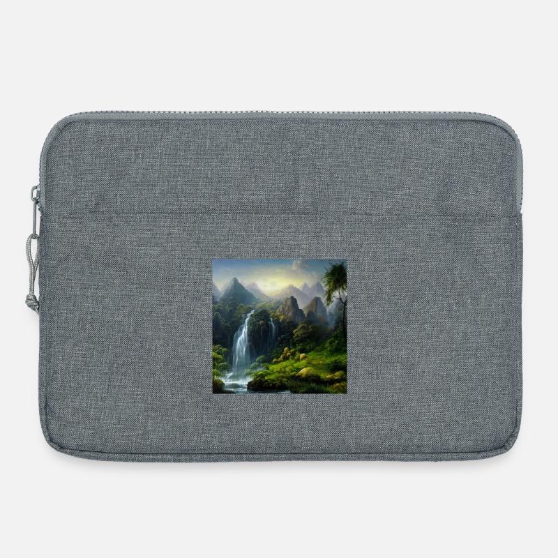 Landschaft - Laptoptasche 15" - Grau meliert