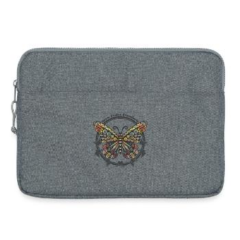 Boho Style Schmetterling - Grow Evolve Transform - Laptoptasche 15" - Grau meliert - Vorne