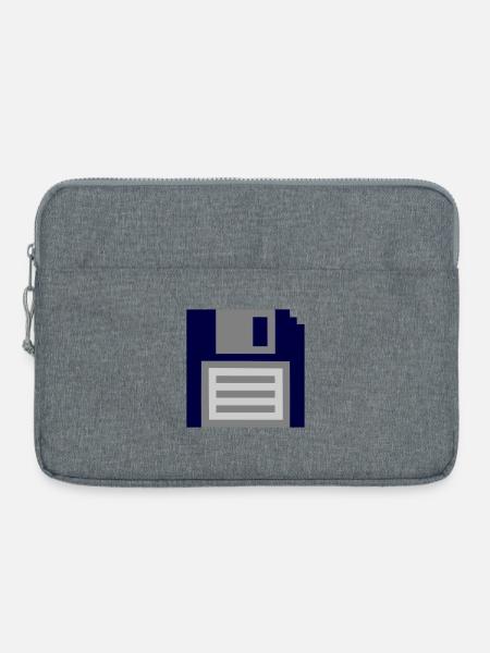 Diskette - Laptoptasche 15" - Grau meliert