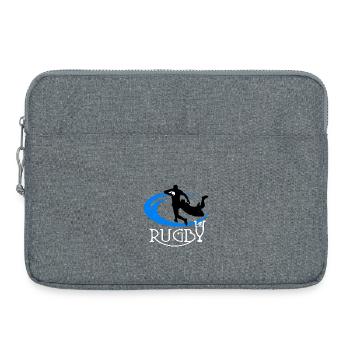 Rugby - Sacoche pour ordinateur portable 15 pouces - gris chiné - Devant