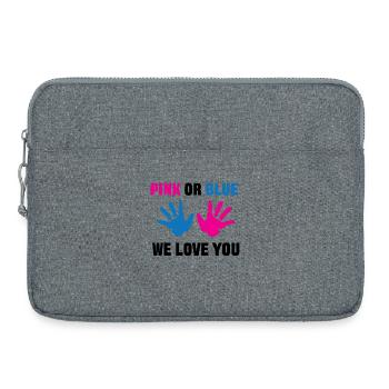 Parents Family Statement Pregnant Pregnancy - Laptop bag 15" - heather grey - Front