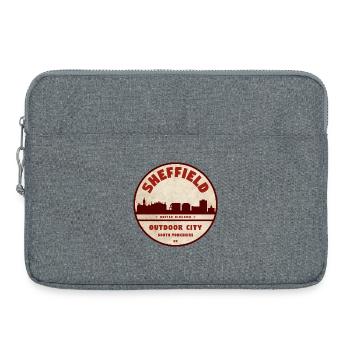 Sheffield Skyline Rundlogo Shirt - Laptoptasche 15" - Grau meliert - Vorne