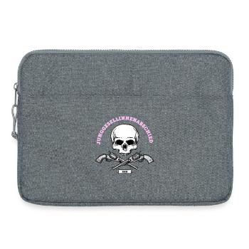 Junggesellinnenabschied XXX Schädel (MC) (Rosa) - Laptoptasche 15" - Grau meliert - Vorne